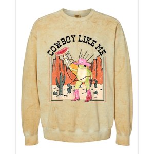 Cowboy Like Me Frog Colorblast Crewneck Sweatshirt