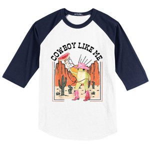 Cowboy Like Me Frog Baseball Sleeve Shirt