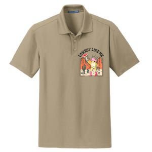 Cowboy Like Me Frog Dry Zone Grid Polo