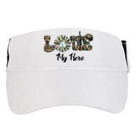 Camo Love My Hero Veteran Dad Gift Father's Day Adult Drive Performance Visor