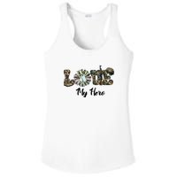 Camo Love My Hero Veteran Dad Gift Father's Day Ladies PosiCharge Competitor Racerback Tank