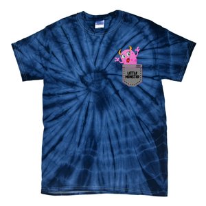 Cute Little Monster Pocket Logo Tie-Dye T-Shirt