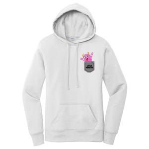 Cute Little Monster Pocket Logo Women's Pullover Hoodie