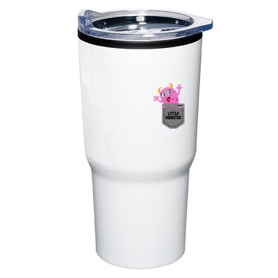 Cute Little Monster Pocket Logo Tumbler