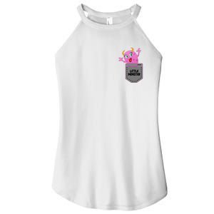 Cute Little Monster Pocket Logo Women's Perfect Tri Rocker Tank