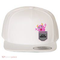 Cute Little Monster Pocket Logo Wool Snapback Cap