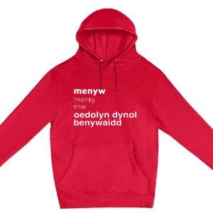 Cathy Larkman Menyw Definition Oedolyn Dynol Benywaidd Premium Pullover Hoodie