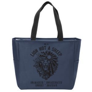 Conservative Lion Not A Sheep Zip Tote Bag