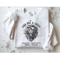 Conservative Lion Not A Sheep Sweatshirt