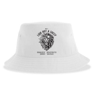 Conservative Lion Not A Sheep Sustainable Bucket Hat
