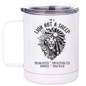 Conservative Lion Not A Sheep 12 oz Stainless Steel Tumbler Cup