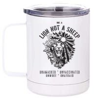 Conservative Lion Not A Sheep 12 oz Stainless Steel Tumbler Cup