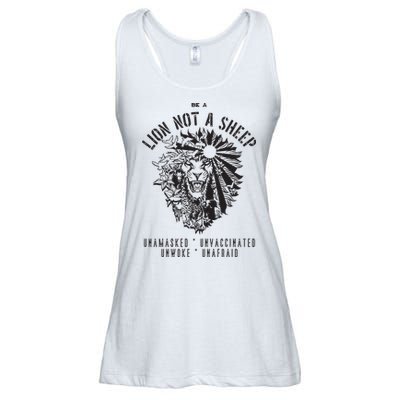 Conservative Lion Not A Sheep Ladies Essential Flowy Tank