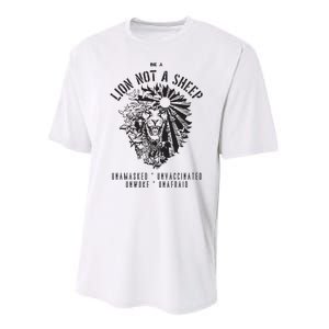 Conservative Lion Not A Sheep Performance Sprint T-Shirt