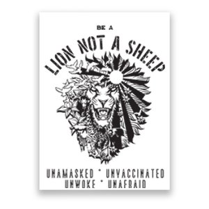 Conservative Lion Not A Sheep Poster