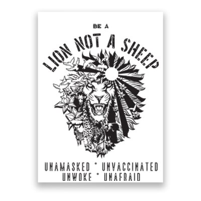 Conservative Lion Not A Sheep Poster