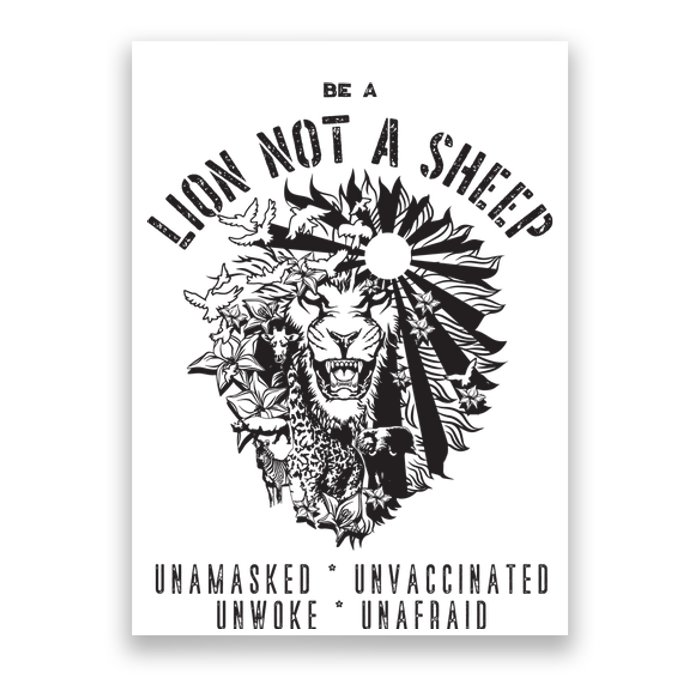 Conservative Lion Not A Sheep Poster