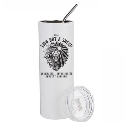 Conservative Lion Not A Sheep Stainless Steel Tumbler