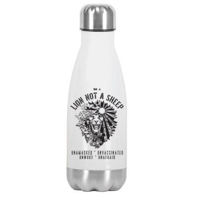 Conservative Lion Not A Sheep Stainless Steel Insulated Water Bottle