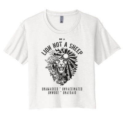 Conservative Lion Not A Sheep Women's Crop Top Tee