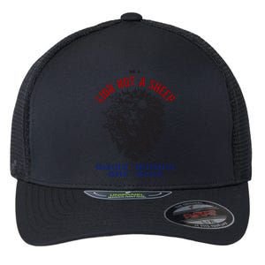 Conservative Lion Not A Sheep Flexfit Unipanel Trucker Cap