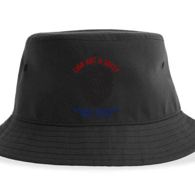 Conservative Lion Not A Sheep Sustainable Bucket Hat