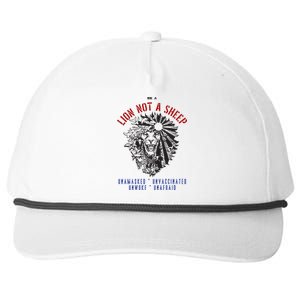 Conservative Lion Not A Sheep Snapback Five-Panel Rope Hat