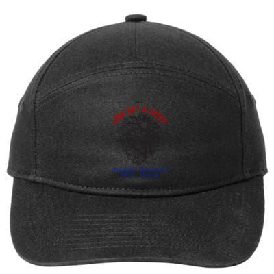 Conservative Lion Not A Sheep 7-Panel Snapback Hat