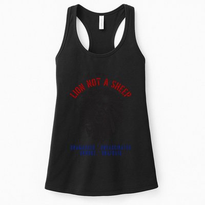 Conservative Lion Not A Sheep Womens Tank Top