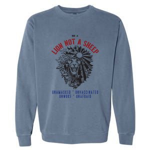 Conservative Lion Not A Sheep Garment-Dyed Sweatshirt