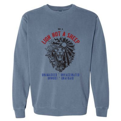 Conservative Lion Not A Sheep Garment-Dyed Sweatshirt