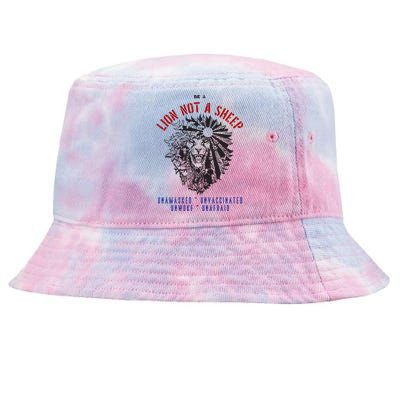 Conservative Lion Not A Sheep Tie-Dyed Bucket Hat