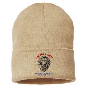 Conservative Lion Not A Sheep Sustainable Knit Beanie