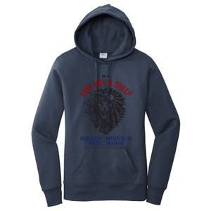 Conservative Lion Not A Sheep Women's Pullover Hoodie