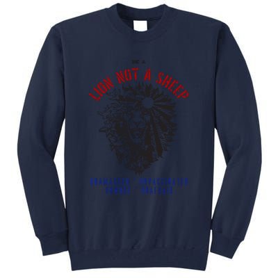 Conservative Lion Not A Sheep Tall Sweatshirt