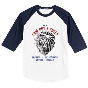 Conservative Lion Not A Sheep Baseball Sleeve Shirt