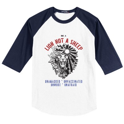 Conservative Lion Not A Sheep Baseball Sleeve Shirt