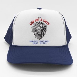 Conservative Lion Not A Sheep Trucker Hat