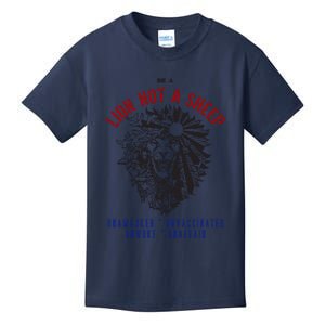 Conservative Lion Not A Sheep Kids T-Shirt