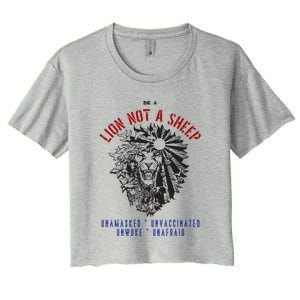 Conservative Lion Not A Sheep Women's Crop Top Tee