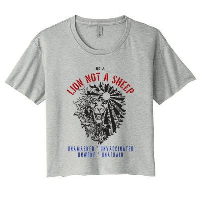 Conservative Lion Not A Sheep Women's Crop Top Tee