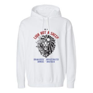 Conservative Lion Not A Sheep Garment-Dyed Fleece Hoodie