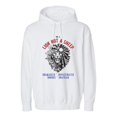 Conservative Lion Not A Sheep Garment-Dyed Fleece Hoodie