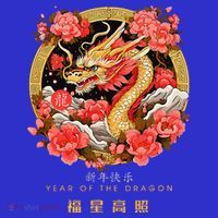 Chinese Lunar New Year 2024 Year of the Dragon Zodiac Sign  Tall T-Shirt