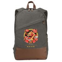 Chinese Lunar New Year 2024 Year of the Dragon Zodiac Sign  Cotton Canvas Backpack