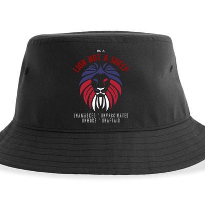 Conservative Lion Not A Sheep Sustainable Bucket Hat