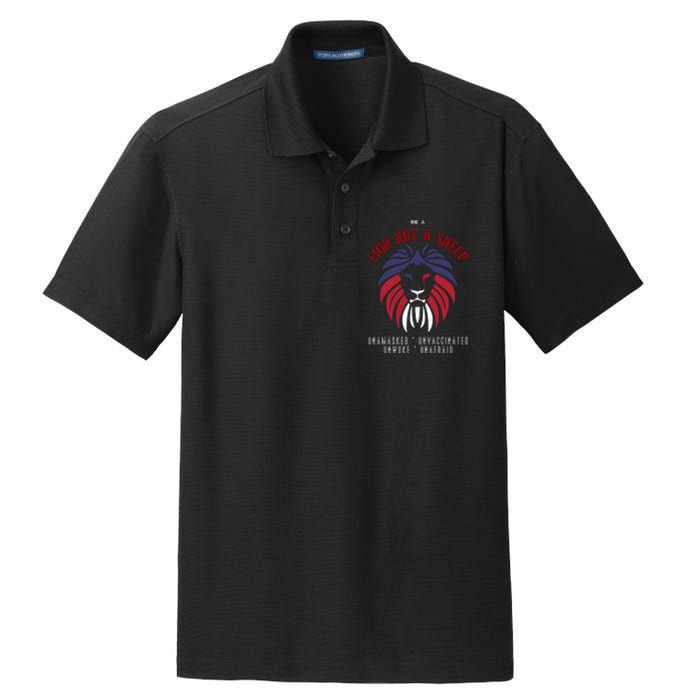 Conservative Lion Not A Sheep Dry Zone Grid Polo