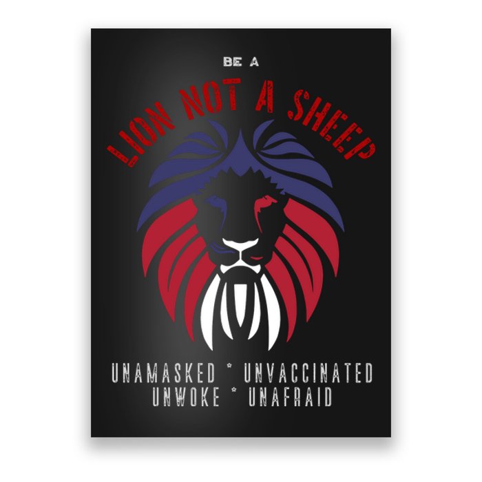 Conservative Lion Not A Sheep Poster