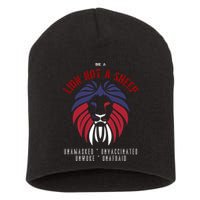 Conservative Lion Not A Sheep Short Acrylic Beanie