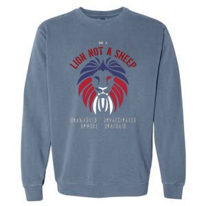 Conservative Lion Not A Sheep Garment-Dyed Sweatshirt